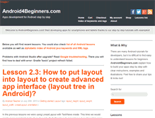 Tablet Screenshot of android4beginners.com